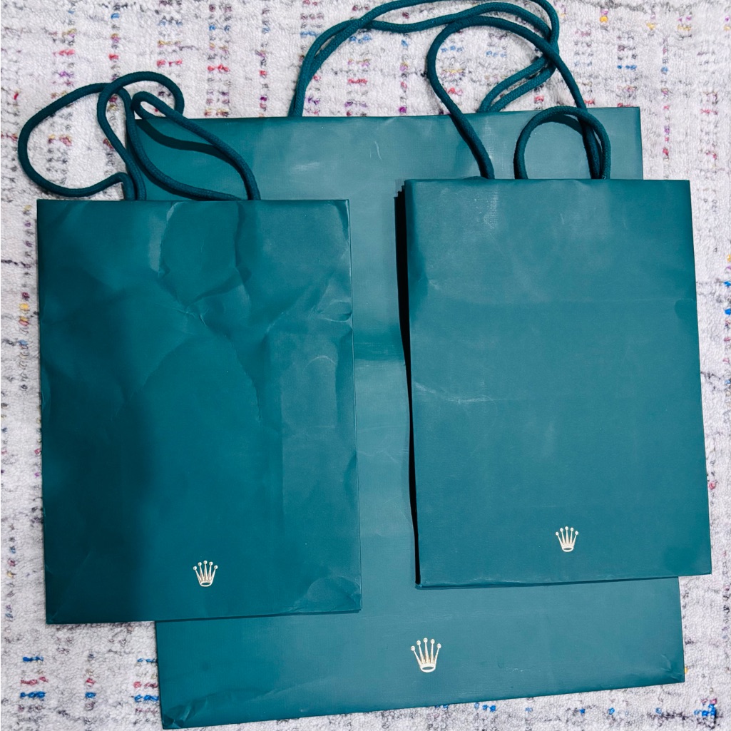 Rolex Green Shopping Bags Rolex Green Shopping Bags